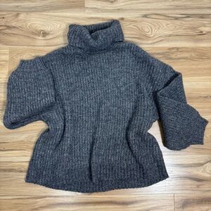Old Navy Charcoal Cowl Neck knit Sweater